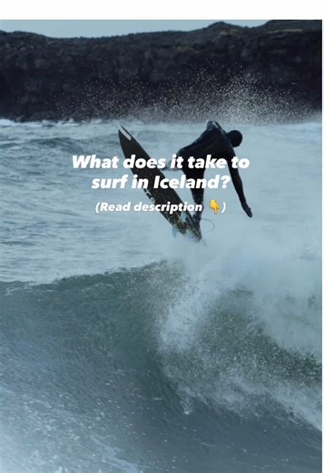 What does it take to surf in Iceland? 1) Cold Water Water sits at around 4°C in winter. That means a 6mm hooded wetsuit, thick gloves and heavy booties, full protection just to function in the lineup. 2) Unpredictable Swell You study charts constantly. Tracking storm paths, wind direction and swell period, trying to predict a small clean window before it shifts. It’s a gamble every time - long drives based on forecasts that can change in hours. 3) Harsh Weather Air temperatures sit around 0°C, b