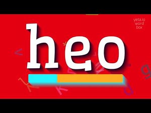 How to say "heo"! (High Quality Voices)