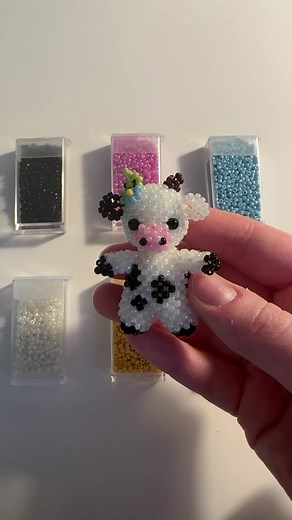3D Beaded Cow Craft Tutorial