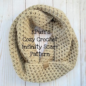 PATTERN, Crochet Infinity Scarf Pattern, Crochet Scarf Pattern, Crochet Pattern, Scarf Pattern, Infinity Pattern - Etsy