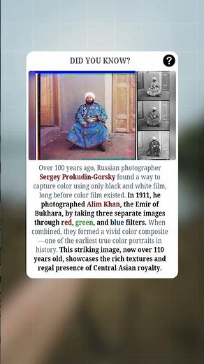 The Man Who Brought Color To A Black-and-white World 📸👑 | #fact #facts #shorts