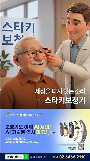 들리지 않아 놓치던 순간들, '스타키보청기'로 세상을 다시 이어보세요!