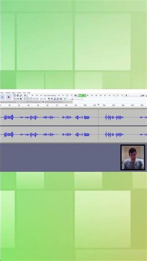 Man Records His Own Voice Using an Audio Software Programme