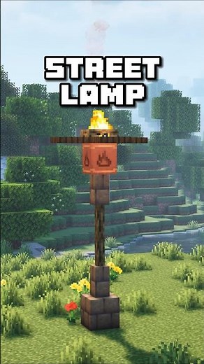 Transform Your Minecraft Village with This Simple Street Lamp! ✨