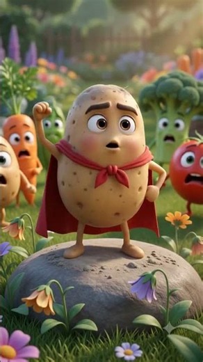 Animated vegetables dancing in g…