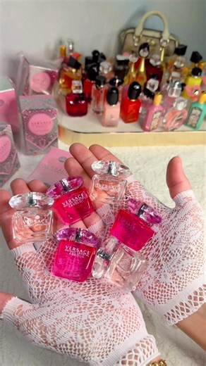 Minipurfumes de Versace, 💗🫠✨ #perfumes #maquillaje #navidadentiktok #fyp #mujer