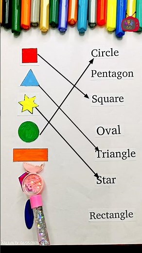 🎨 Shapes Matching Activity for Kids | Learn Circle, Square, Triangle & More! ⭐ #Shorts