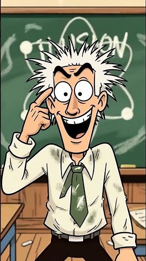 Funny Animation 🧪 Mad Scientist Explains Atoms