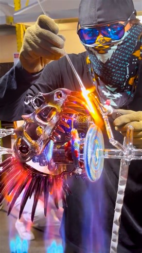 BUCK X Scott Deppe X Mothership Dragon’s Gate Crown Jewel featuring a Pagoda Torus @buckglass @mothership_glass @Scott_Deppe_Official #buckglass #mothershipglass #glassart #glass #dragon #dragons #pagoda #torus | Buck Glass