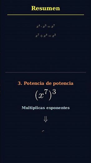 ALGEBRA Y El truco de las POTENCIAS que NADIE te explicó aprende en 20 segundos