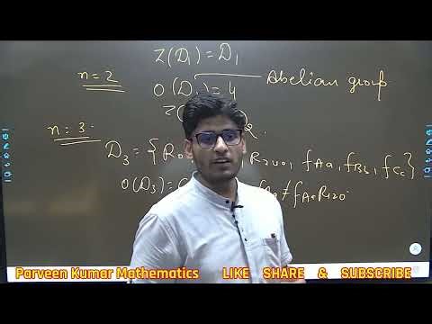 Group Theory || Lecture - 54 || How to Find the Center of Dihedral Group Dn || By Dr Parveen Kumar