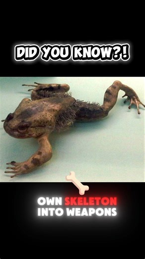 “This frog breaks its own bones to make claws 😳🐸” #facts #animals #shorts #fyp