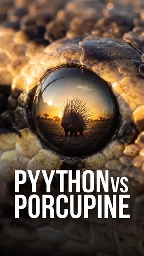 Python vs Porcupine | A Dramatic and Intense Hunt in the Wild #shortvideo #python #ai