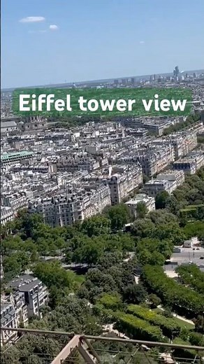 Eiffel Tower View in 4K | Stunning Paris Skyline from the Top 🗼🇫🇷 | Paris Travel Short