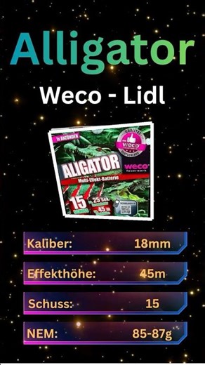 Weco Alligator – Kleiner Preiskracher und Lidl Klassiker 2025/26 im Test #pyro #feuerwerk #silvester