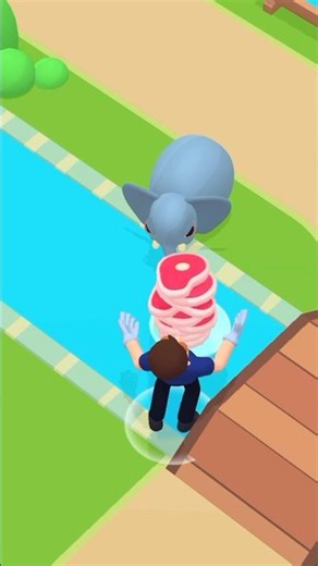 Fui dar comida para o elefante e cai😱 #gaming #games #gameplay #shorts #funny