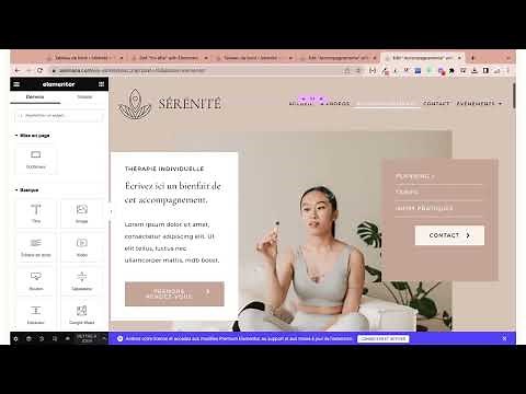 Ajouter / Modifier Menus WordPress Elementor