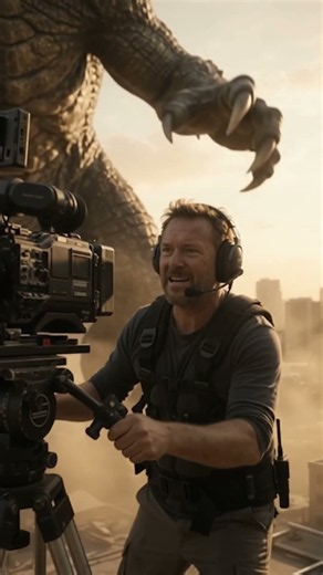 They thought they built a monster suit... the monster had other plans 🦖🎬 #ImpossibleMovieScenes