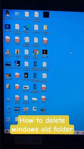 How to delete windows old folder