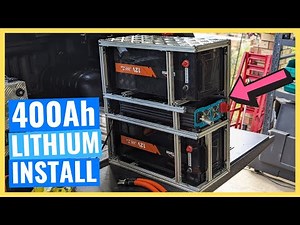 Ultimate DIY 400AH Canopy Power Fitout 12v Litime Lithium Battery Install and Setup