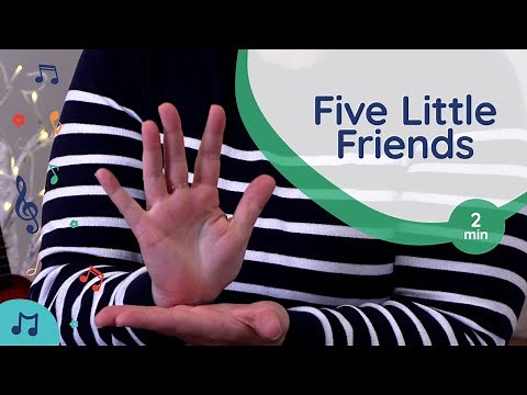 "Five Little Friends" - Fingerplay with My Music Mary - Preschool Circle Time