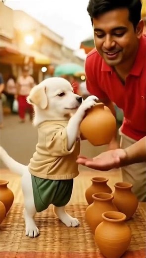 “The poor puppy had nothing, and his rich friends laughed at him.” 🐶💔#SR_FeelWhithAI