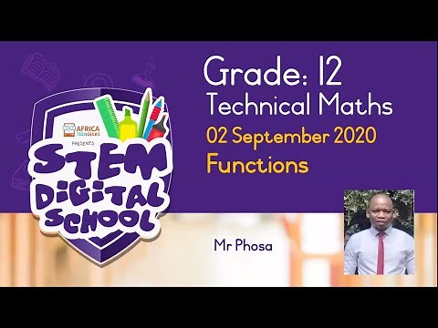 Grade 12 Technical Mathematics | Functions