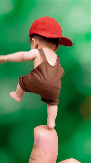 The little man dancing on his fingers, the little man humming, his younger brother is called the