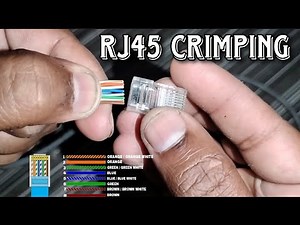 How to Crimp RJ45 Cat-6 Ethernet cable Crimping