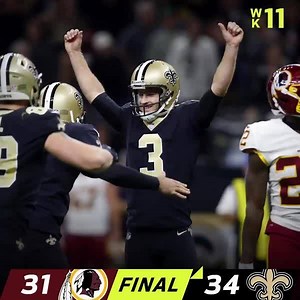 809K views · 5.6K reactions | FINAL: The New Orleans Saints come back and beat the Washington Redskins in THRILLING fashion! #WASvsNO | NFL | Facebook