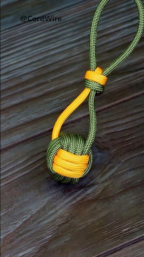 Serrated Locknuts Monkey Fist paracord keychain #shorts