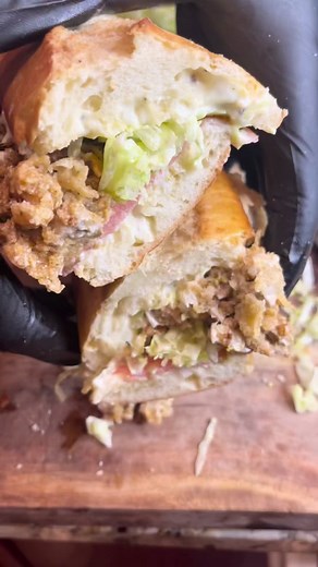 Delicious Oyster Po'Boy Recipe - Cajun Food TikTok