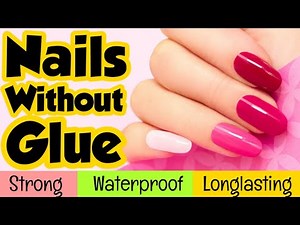 Homemade fake nails without glue | how to make fake nails | strong fake nails | Sajal Malik