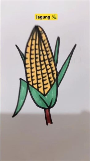 How to draw corn like real and easy #drawing #corn