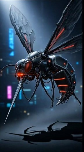 Futuristic Cyber Insects | AI Robo Mosquito & Sci-Fi Insect Drones (8K)