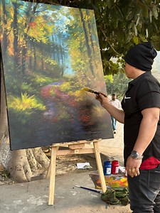 482K views · 7.5K reactions | Want to Practice Acrylic? Here’s How To Use a Reference! 朗 | Hamlet Shougrakpam Art | Facebook