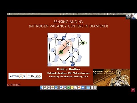 Dmitry Budker "Sensing and NV (color centers in diamond)"