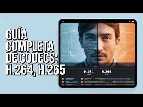 Guía Completa de Codecs: H.264, H.265 y Bitrate Explicado