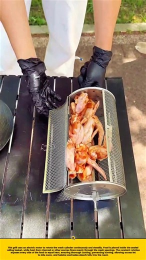 Automatic Rotating Roller BBQ Grill