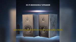 4 Inches Audio Bookshelf Speakers, 30W x 2 Computer Desk Speaker, Magnetically Shielded Woofer and AMT Tweeter with BT V5.3/RCA/Optical/HDMI(ARC) and USB Input for PC and TV Clear Sound