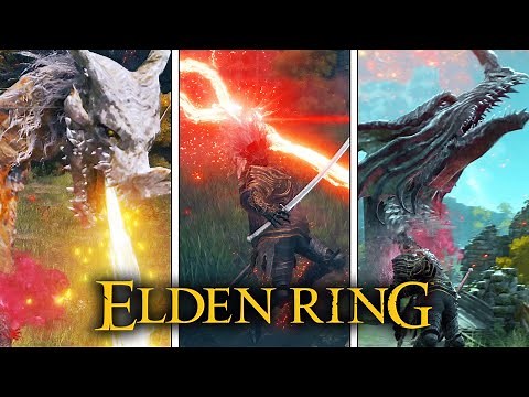ELDEN RING - All Dragon Spells Showcase (Dragon Magic & Incantations) *UPDATED*