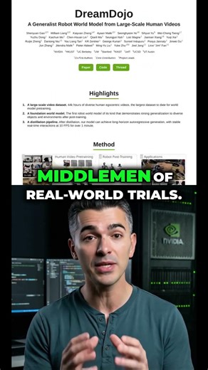 NVIDIA's Dream Dojo: The Matrix for physical AI is here.