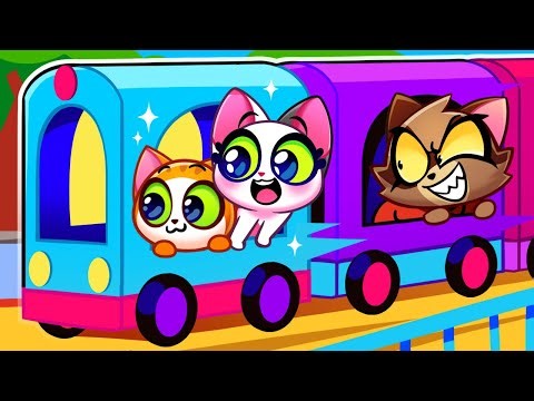 🚅 On the Train Adventures 🚨 Learn Kids Safety Rules with Purr-Purr Tails 🐾
