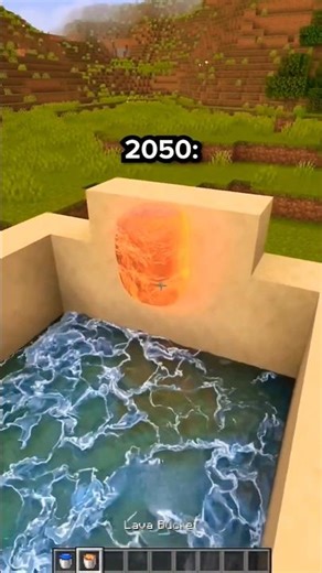 Minecraft 2024 vs 2050: Realistic Physics Mod 🤯 #shorts #1000subscriber #minecraft #rare