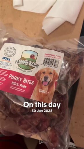 #onthisday porky bites! These are a firm fav in our house 🐶🐾 #naturaldogtreat #dog #plutospantry #natural