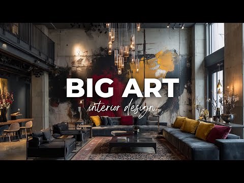 Big Art Interiors: From Ordinary Walls to Extraordinary Spaces: 3 hours [4K]