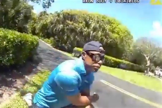 Tiger Woods captured on video before arrest on suspicion of DUI