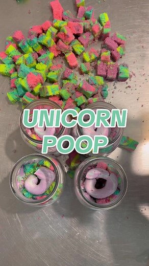Unicorn Poop Jars - A Colorful Cake Decorating Experience