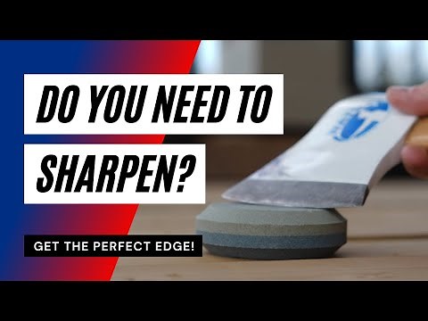 Using a Belt Sander & Whetstone to Sharpen an Axe for Throwing