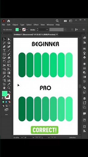 Adobe illustrator 2025 tipsHow to Create Gradient Color Pallet 🎨